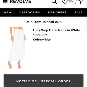 Superdown White Jeans